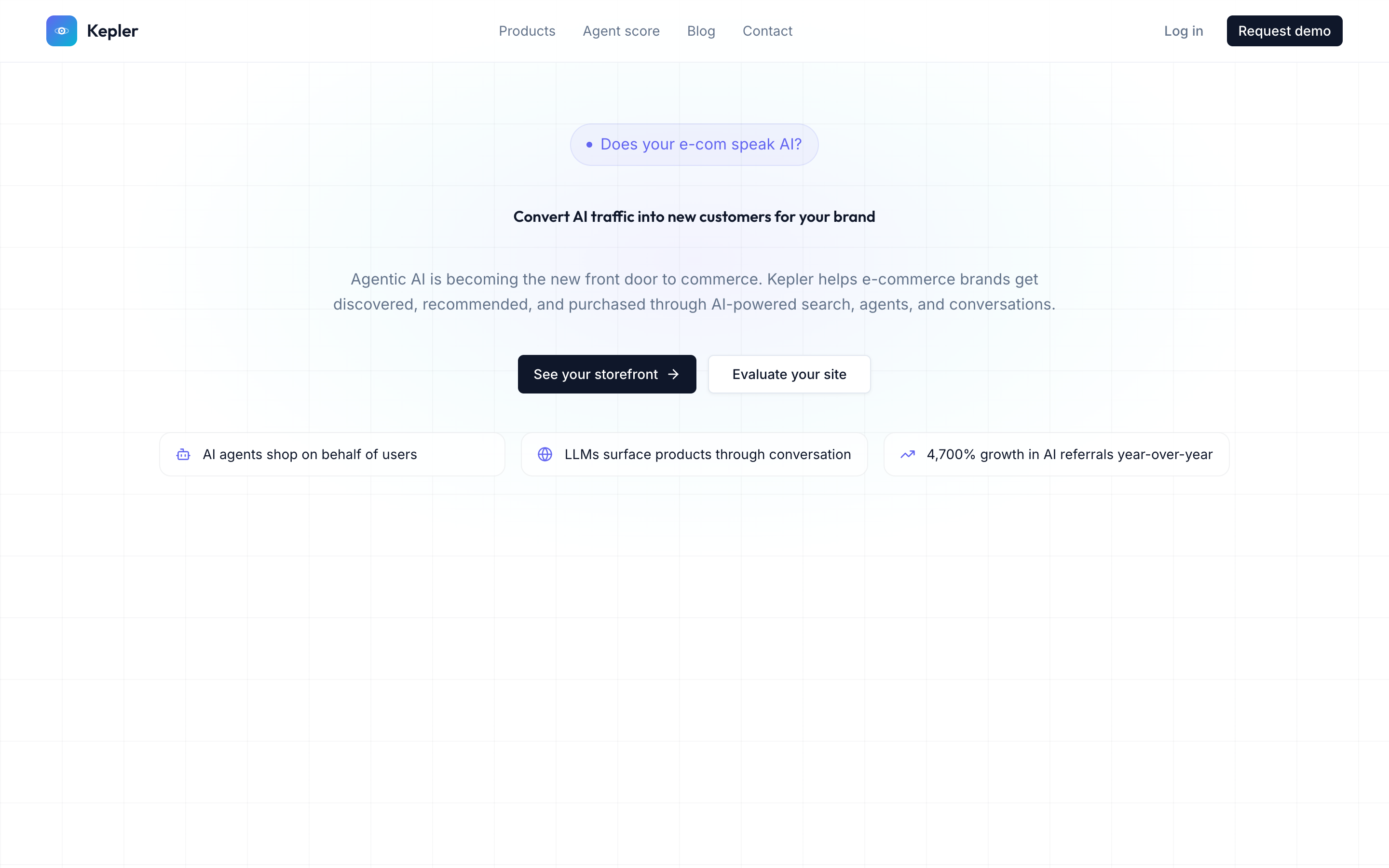 Kepler: AI commerce platform preview